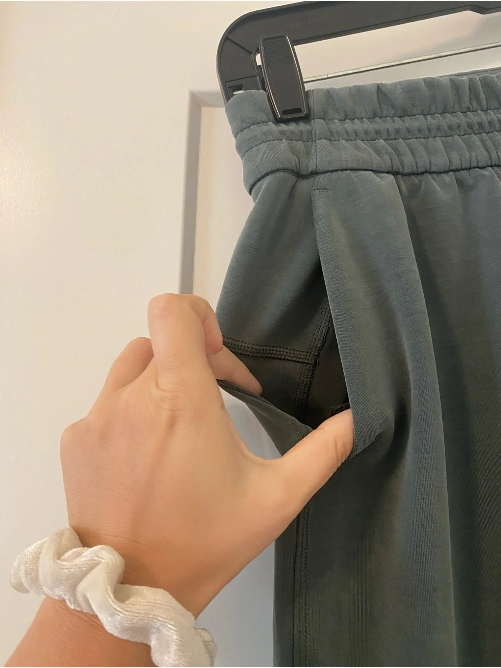 Lululemon Softstreme High Rise Pants in Nuetral Green Shade